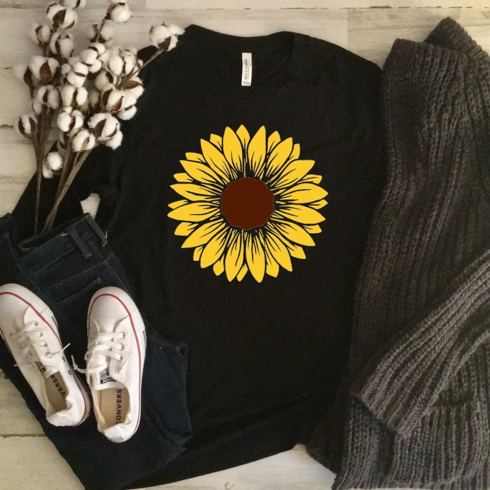 Sunflower LONG Sleeve Tee Also Available in Long